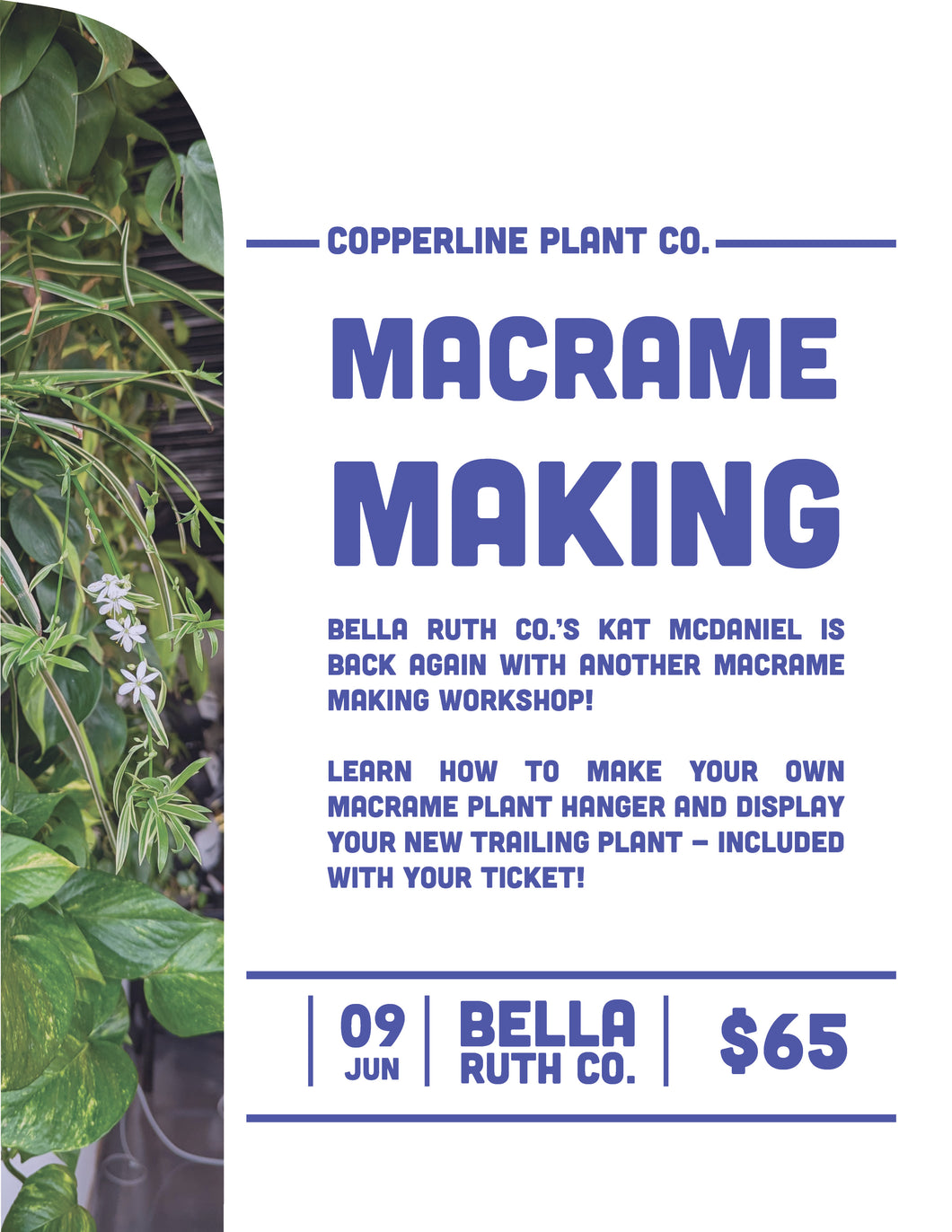 June 09 | Macrame Plant Hanger w/ Bella Ruth Co.