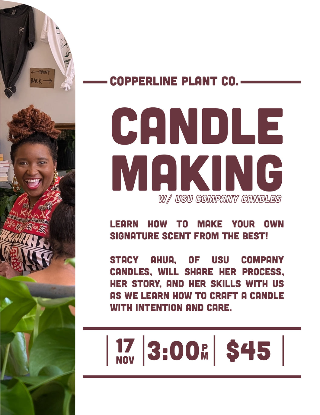 November 17 | Candle Making w/ Usu Company Candles