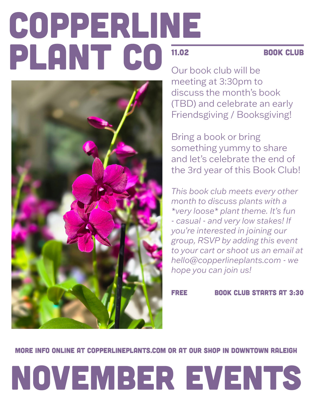November 2| Book Club Meeting