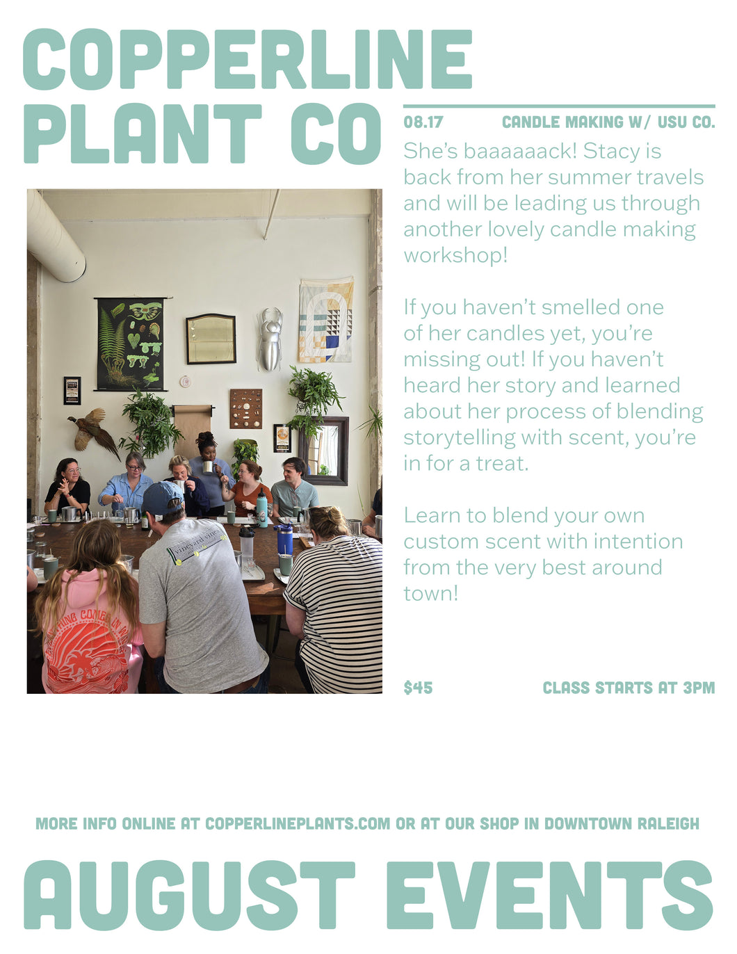 August 17 | Candle Making w/ Usu Company Candles